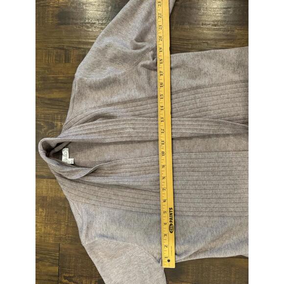 Miss Lulo Fringed Cardigan Light Brown Size Large L Acrylic and Wool - Picture 8 of 11